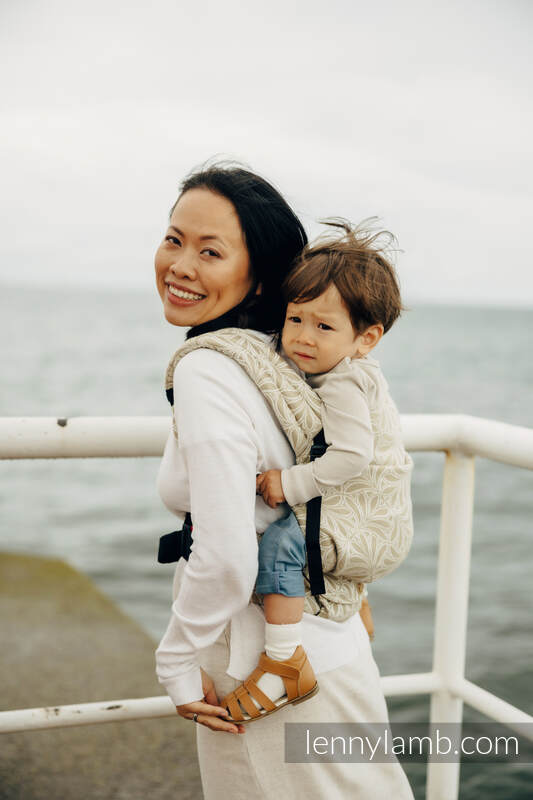 LennyLight bæresele - jacquard weave 50% bomull, 50% bamboo viscose - INFINITY - GOLDEN HOUR