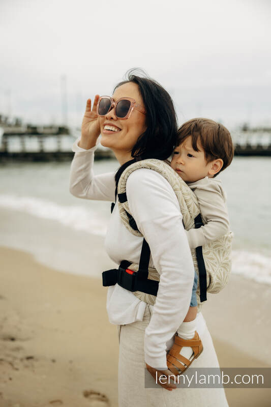 LennyLight bæresele - jacquard weave 50% bomull, 50% bamboo viscose - INFINITY - GOLDEN HOUR