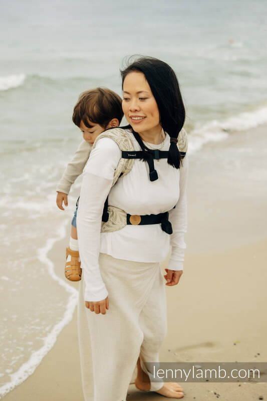 LennyLight bæresele - jacquard weave 50% bomull, 50% bamboo viscose - INFINITY - GOLDEN HOUR