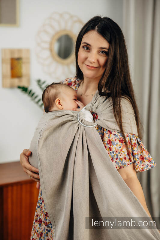 Lennylamb Ringslynge i 100% bomull - PEANUT BUTTER