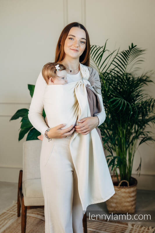 Lennylamb ringslynge i 100% bomull - LITTLE HERRINGBONE BABY CUPCAKE