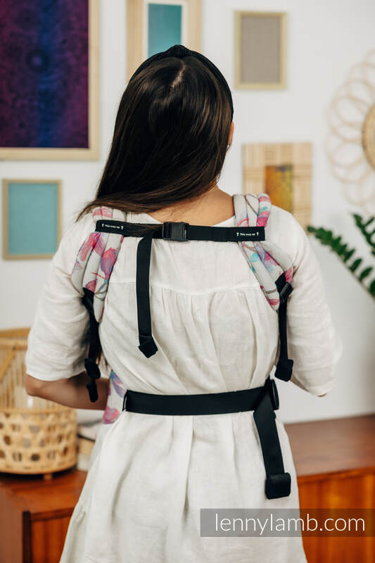 LennyLight bæresele - jacquard weave 100% bomull- MAGNOLIA