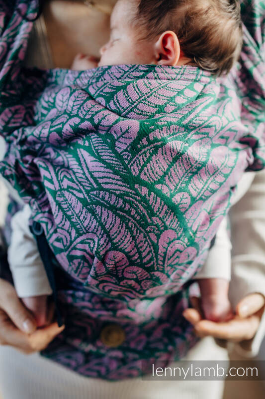 LennyHybrid Half Buckle bæresele - standard størrelse, 100% bomull - WILD SOUL - SASSY