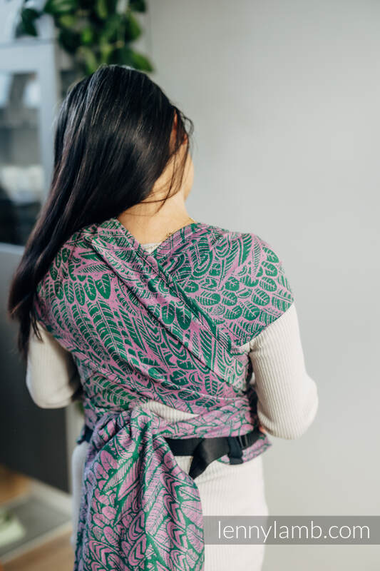 LennyHybrid Half Buckle bæresele - standard størrelse, 100% bomull - WILD SOUL - SASSY