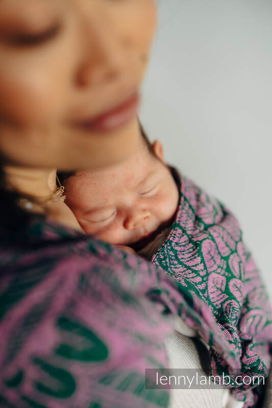 LennyHybrid Half Buckle bæresele - standard størrelse, 100% bomull - WILD SOUL - SASSY