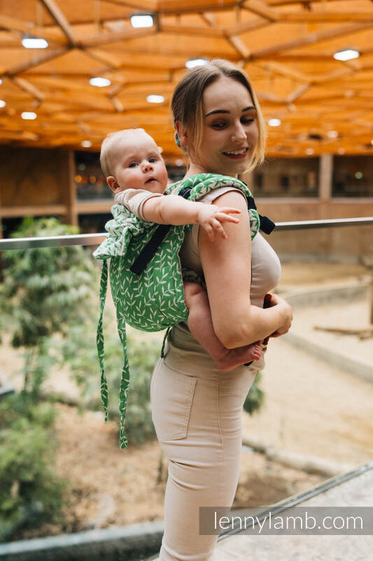 Lenny Buckle Onbuhimo bæresele, (54% bomull, 46% TENCEL™) - ENCHANTED NOOK - EVERGREEN