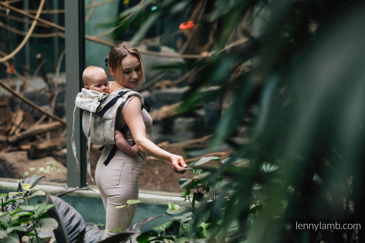 Lenny Buckle Onbuhimo bæresele fra lennylamb (55% bomull, 45% lin) - WILD WINE - PATH