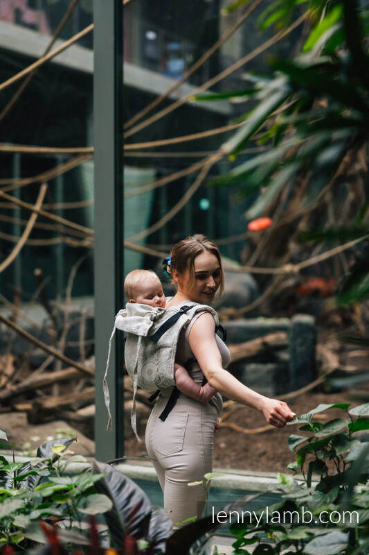 Lenny Buckle Onbuhimo bæresele fra lennylamb (55% bomull, 45% lin) - WILD WINE - PATH