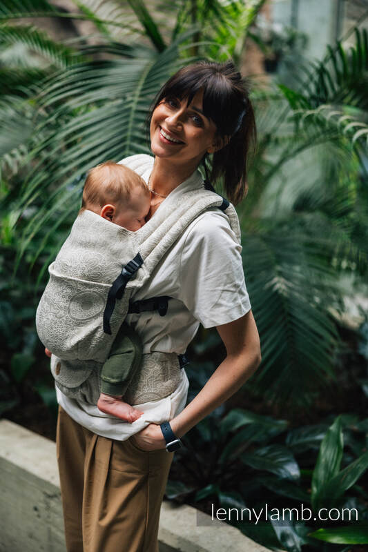 LennyLight bæresele fra lennylamb, 55% bomull, 45% lin - WILD WINE - PATH