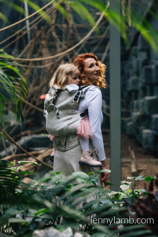 LennyPreschool bæresele fra lennylamb, Preschool bæresele, 55% bomull, 45% lin - WILD WINE - PATH