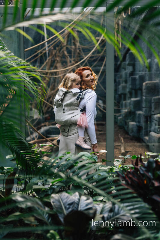 LennyPreschool bæresele fra lennylamb, Preschool bæresele, 55% bomull, 45% lin - WILD WINE - PATH