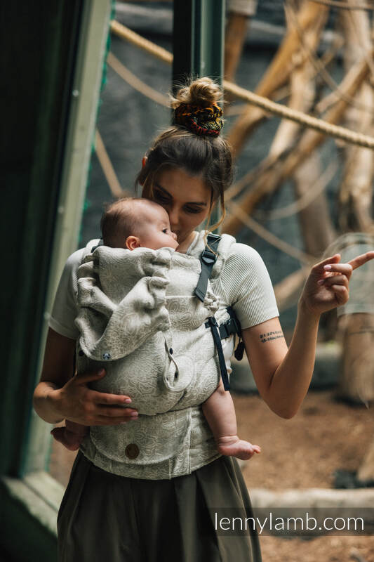 LennyUpGrade bæresele fra lennylamb, 55% bomull, 45% lin - WILD WINE - PATH