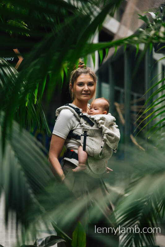 LennyUpGrade bæresele fra lennylamb, 55% bomull, 45% lin - WILD WINE - PATH