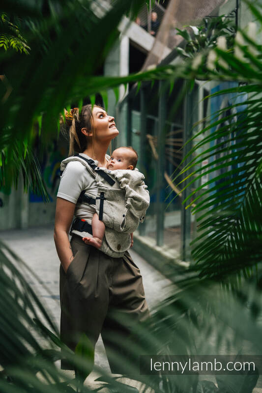 LennyUpGrade bæresele fra lennylamb, 55% bomull, 45% lin - WILD WINE - PATH