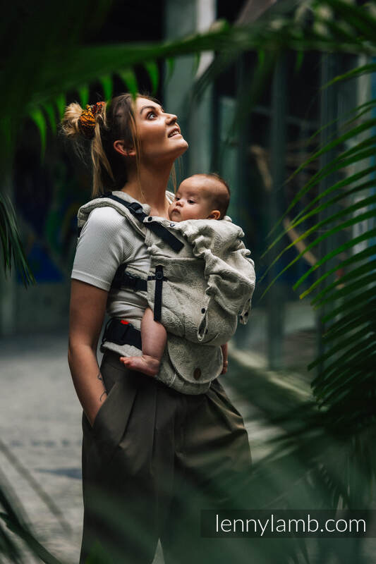 LennyUpGrade bæresele fra lennylamb, 55% bomull, 45% lin - WILD WINE - PATH