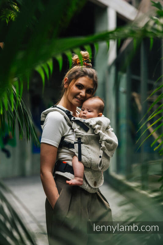 LennyUpGrade bæresele fra lennylamb, 55% bomull, 45% lin - WILD WINE - PATH