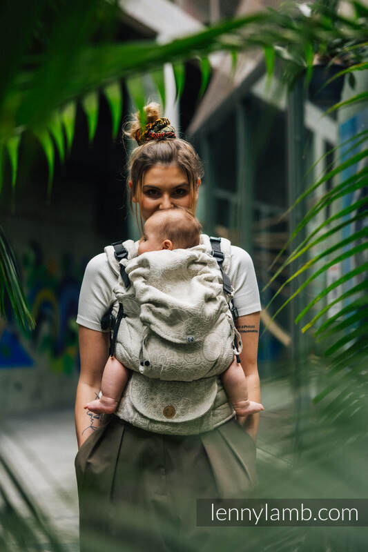 LennyUpGrade bæresele fra lennylamb, 55% bomull, 45% lin - WILD WINE - PATH