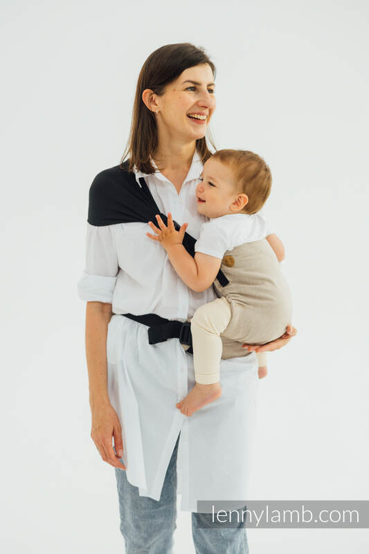 LennyHip Bæresele fra lennylamb, 100% bomull- PEANUT BUTTER