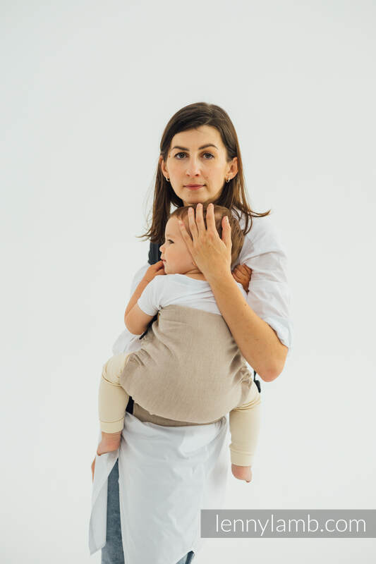 LennyHip Bæresele fra lennylamb, 100% bomull- PEANUT BUTTER