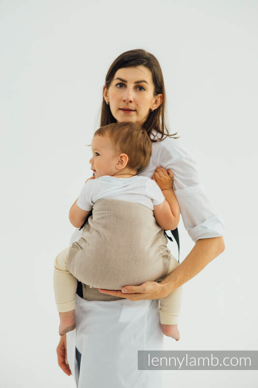 LennyHip Bæresele fra lennylamb, 100% bomull- PEANUT BUTTER