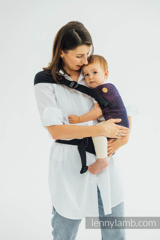 LennyHip bæresele fra lennylamb,  100% bomull- WILD WINE - BOUQUET