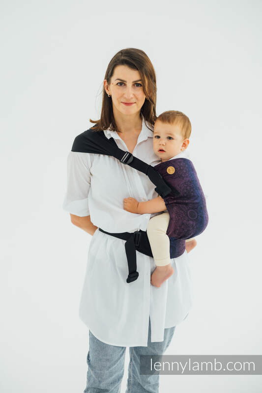 LennyHip bæresele fra lennylamb,  100% bomull- WILD WINE - BOUQUET