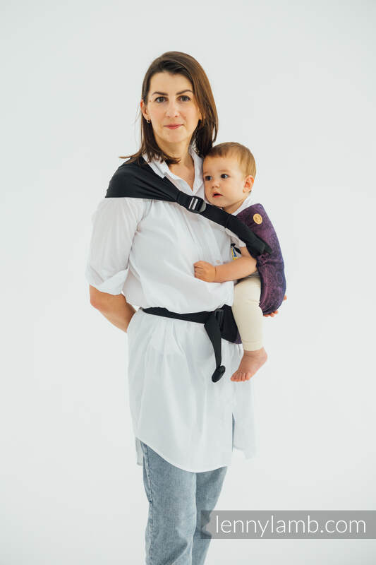 LennyHip bæresele fra lennylamb,  100% bomull- WILD WINE - BOUQUET