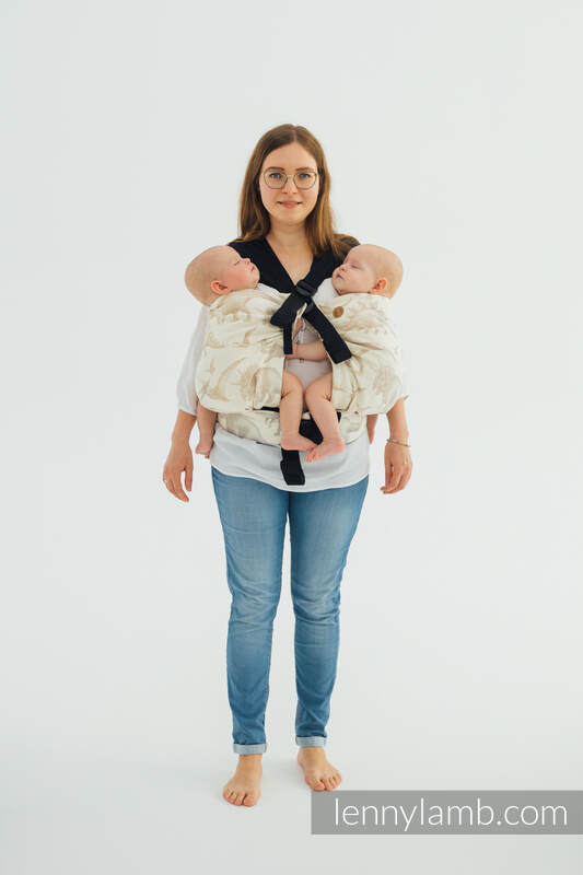 LennyTwin bæresele fra lennylamb, 100% bomull- JURASSIC PARK - ICE DESERT