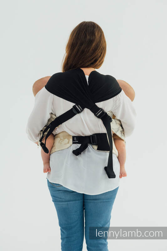 LennyTwin bæresele fra lennylamb, 100% bomull- JURASSIC PARK - ICE DESERT