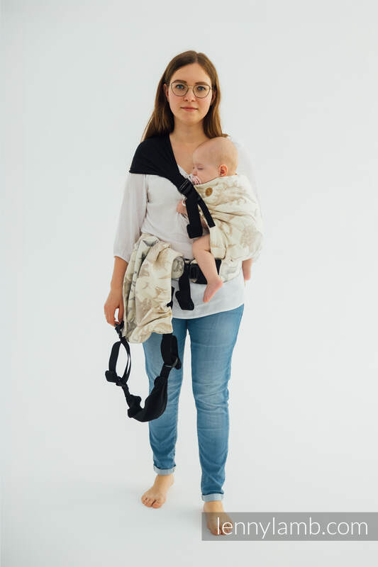 LennyTwin bæresele fra lennylamb, 100% bomull- JURASSIC PARK - ICE DESERT