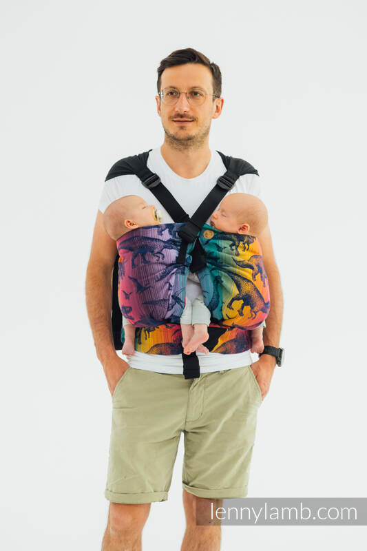 LennyTwin bæresele fra lennylamb, 100% bomull- JURASSIC PARK - NEW ERA