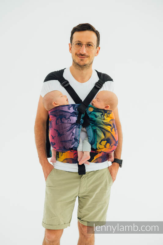 LennyTwin bæresele fra lennylamb, 100% bomull- JURASSIC PARK - NEW ERA