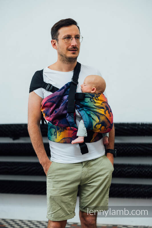 LennyTwin bæresele fra lennylamb, 100% bomull- JURASSIC PARK - NEW ERA