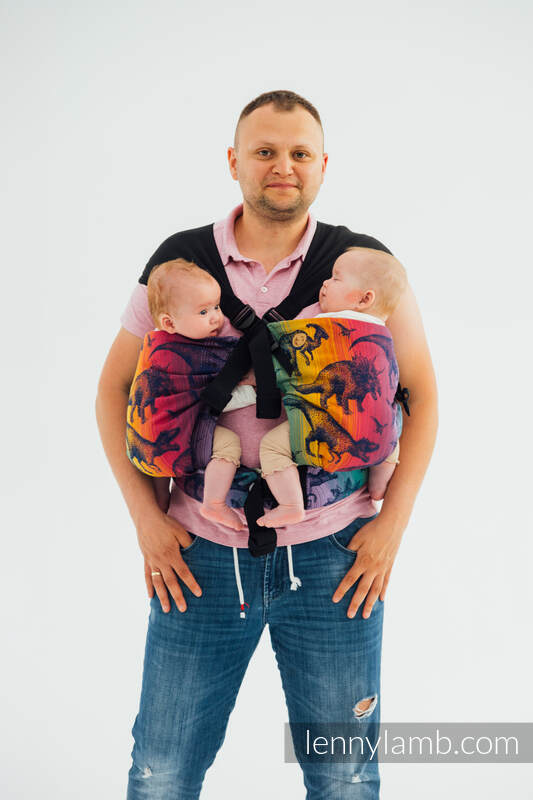 LennyTwin bæresele fra lennylamb, 100% bomull- JURASSIC PARK - NEW ERA