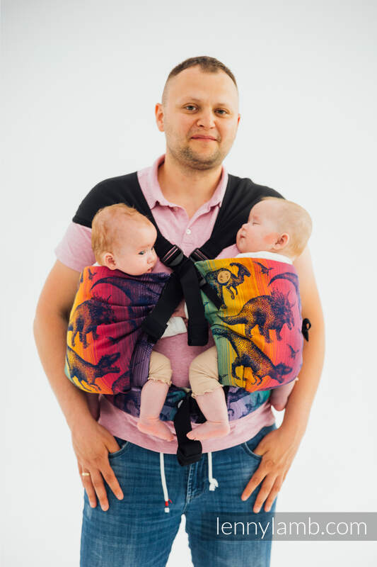 LennyTwin bæresele fra lennylamb, 100% bomull- JURASSIC PARK - NEW ERA