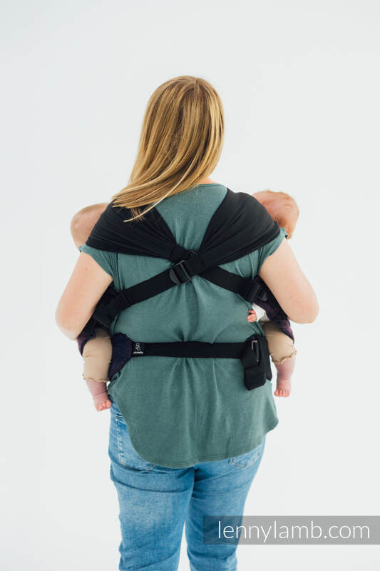 LennyTwin bæresele fra lennylamb, 100% bomull- WILD WINE - BOUQUET