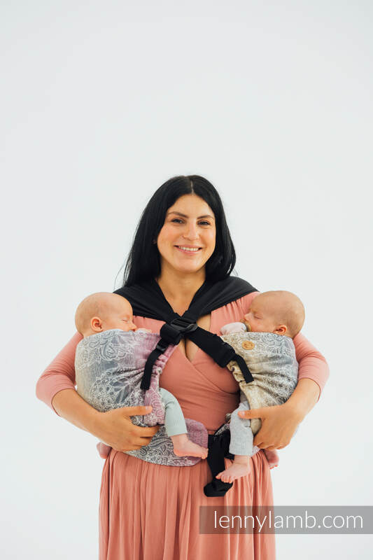 LennyTwin bæresele fra lennylamb, 100% bomull- WILD WINE - VINEYARD