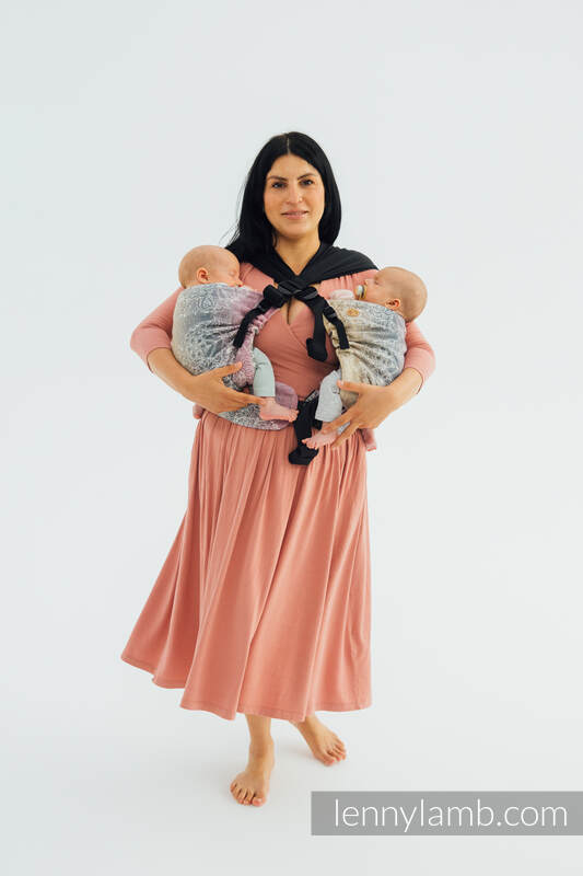 LennyTwin bæresele fra lennylamb, 100% bomull- WILD WINE - VINEYARD