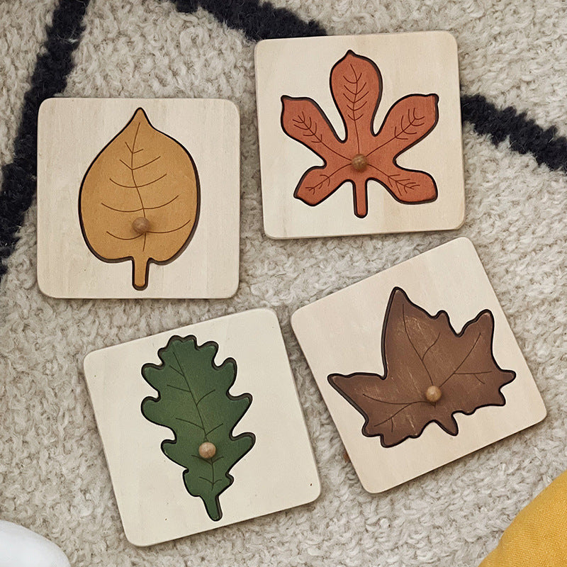 Montessori blad pussel