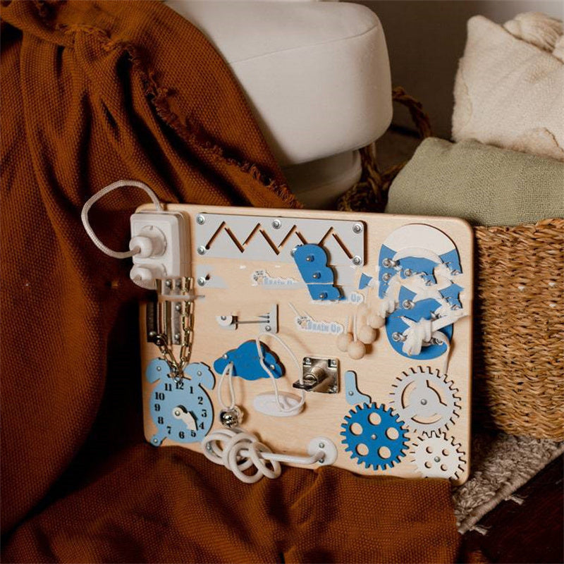 Aktivitetsbrett til barn - Montessori lekebrett - Aktivitetsbord til barn