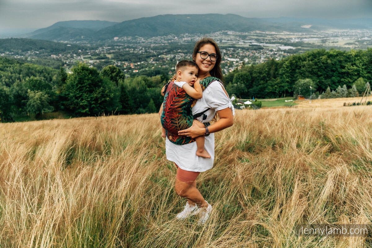 LennyLight bæresele, jacquard weave 100% bomull - RAINFOREST