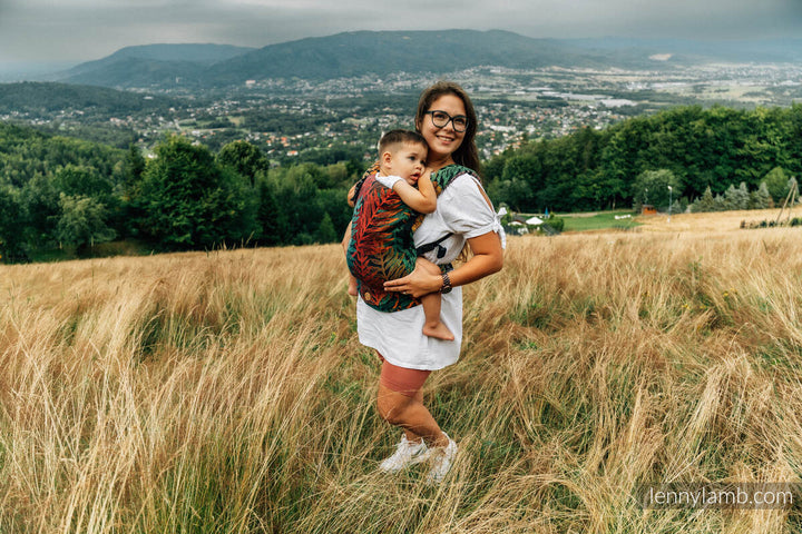 LennyLight bæresele, jacquard weave 100% bomull - RAINFOREST