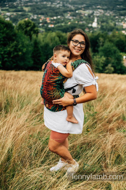 LennyLight bæresele, jacquard weave 100% bomull - RAINFOREST