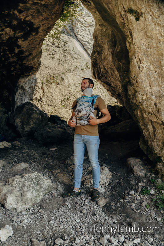 LennyLight bæresele, Standard størrelse, 100% bomull - JURASSIC PARK - FOSSIL