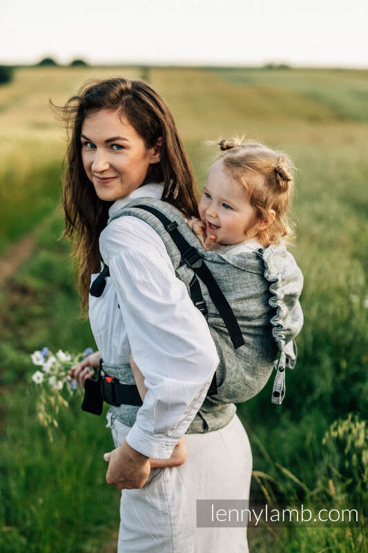 LennyPreschool bæresele,  100% lin - ARROW - WAVE