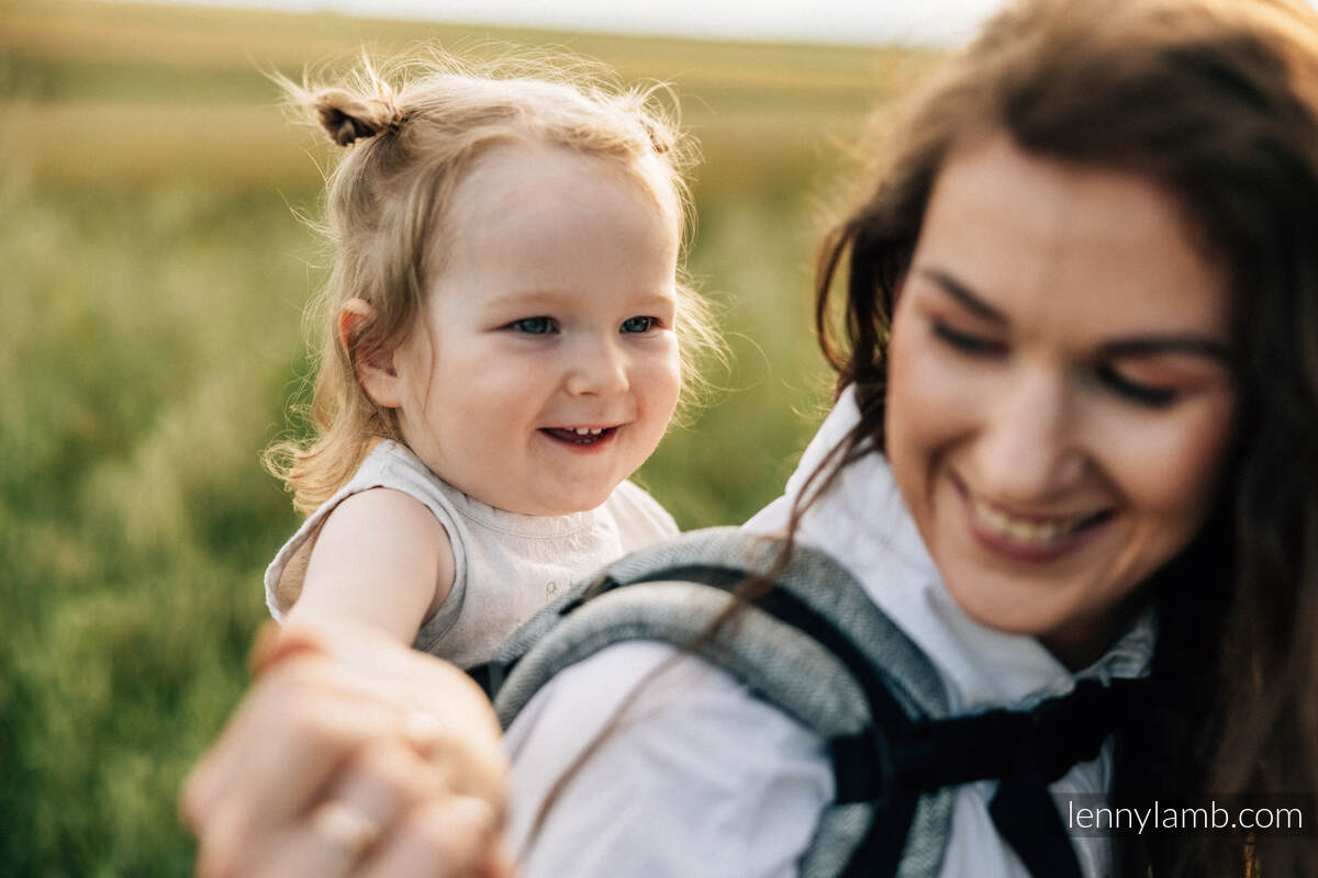 LennyPreschool bæresele,  100% lin - ARROW - WAVE