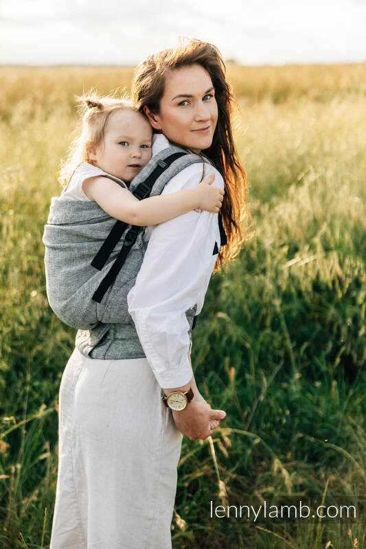 LennyPreschool bæresele,  100% lin - ARROW - WAVE