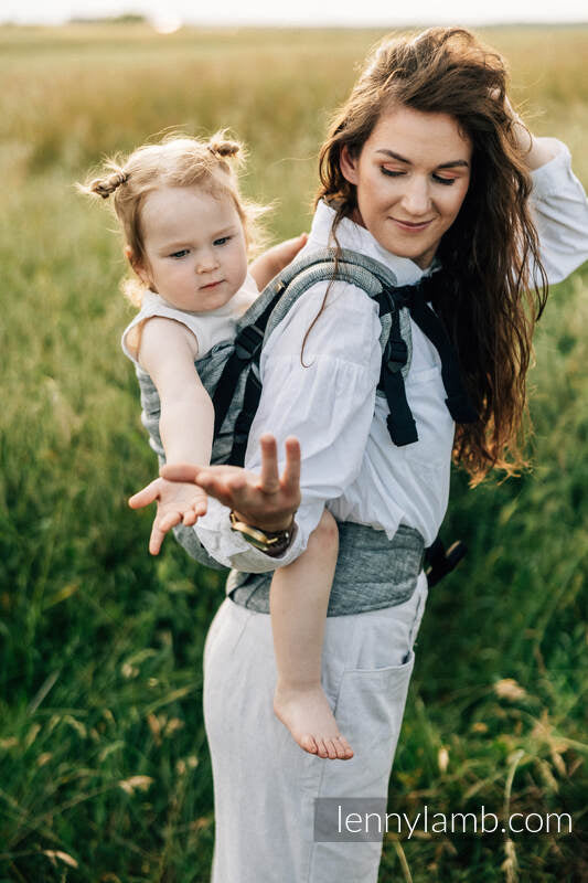 LennyPreschool bæresele,  100% lin - ARROW - WAVE