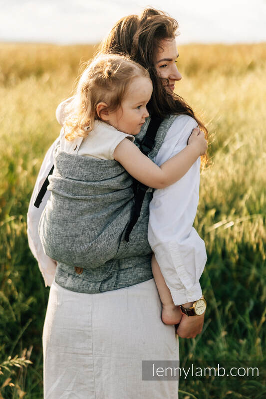 LennyPreschool bæresele,  100% lin - ARROW - WAVE