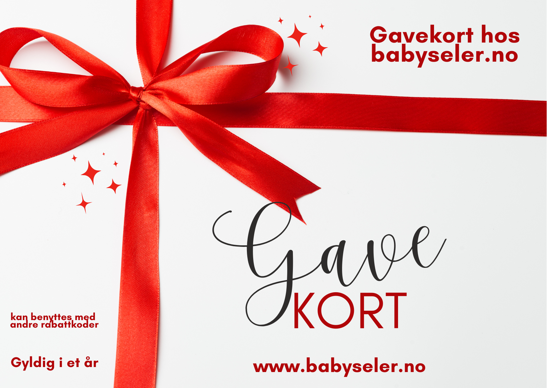 Gavekort hos babyseler.no